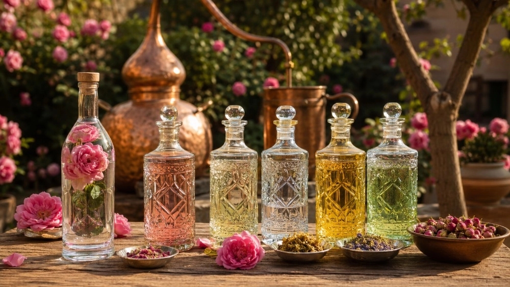 صادرات مستقیم گلاب کاشان و عرقیات گیاهی با بسته‌بندی استاندارد